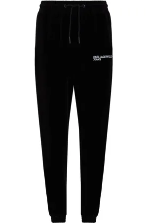Karl Lagerfeld Velvet corduroy track pants