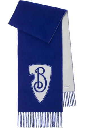 Burberry B Shield wool-cashmere scarf