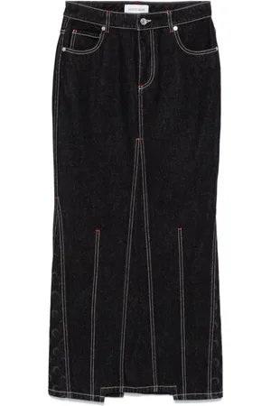 Marine Serre Crescent-Moon maxi skirt