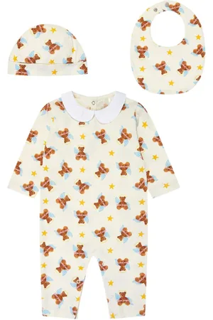 Palm Angels Teddy bear-print romper set