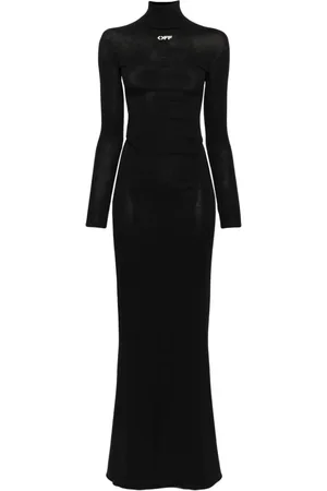 OFF-WHITE Off Stamp slick maxi dress