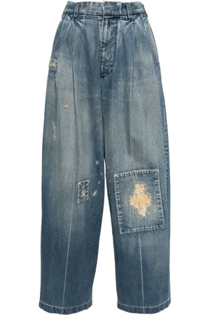 Kolor Distressed-effect jeans
