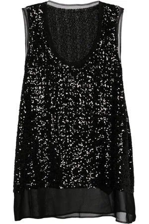 Comme des Garçons Sequin-embelished tank top