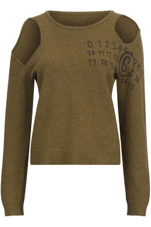Maison Margiela Number-print cut-out jumper