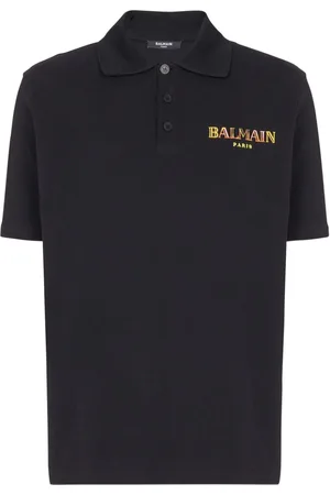 Balmain Vintage -embroidered cotton polo shirt