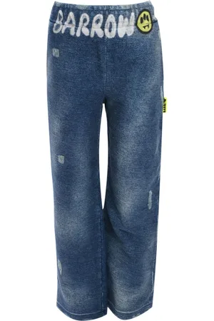 BARROW Logo-print elasticated trousers
