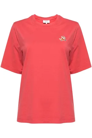 Maison Kitsuné Speedy fox logo patch T-shirt