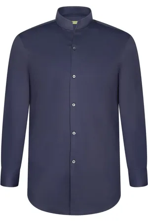 SHANGHAI TANG Band-collar shirt