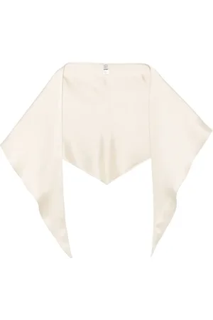 Totême Satin triangle scarf
