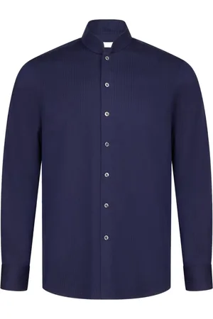 SHANGHAI TANG Band-collar shirt