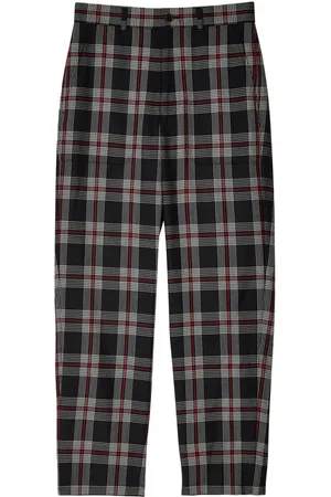 NOIR KEI NINOMIYA Check-print trousers