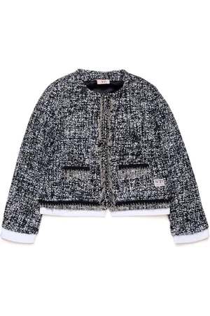 Nº21 Single-breasted tweed jacket