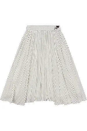 PHILOSOPHY DI LORENZO SERAFINI Logo-embroidered polka-dot skirt