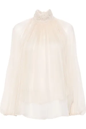 ZIMMERMANN Illustration Lace Edge blouse