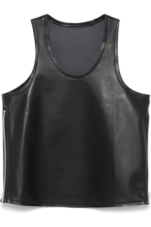 Comme des Garçons Faux-leather tank top