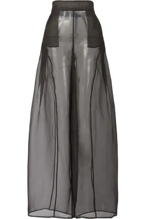 GENNY Sheer flared trousers