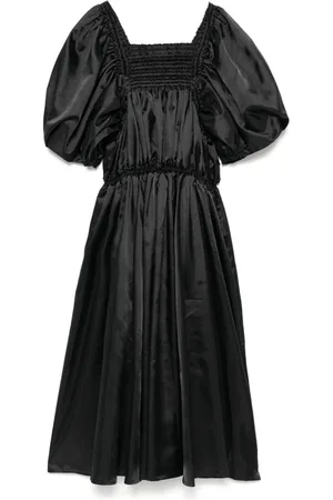 NOIR KEI NINOMIYA Smocked midi dress