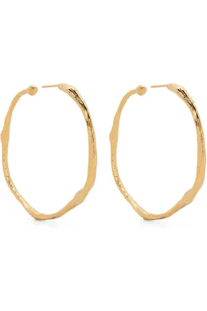 FORTE FORTE Irregular-design hoop earrings