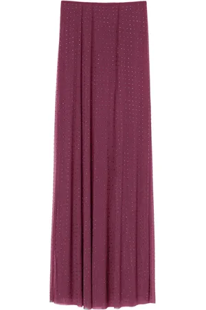 Pinko Rhinestone-embellished tulle skirt