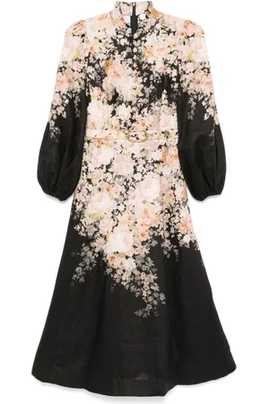 ZIMMERMANN Illustration midi dress