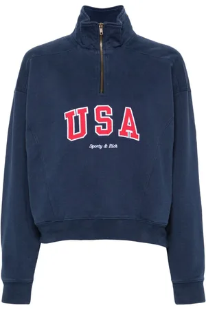 Sporty & Rich Embroidered-motif sweatshirt