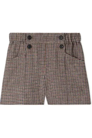 BONPOINT Diplome houndstooth-check shorts