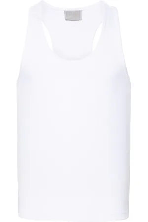 VTMNTS Paris logo-embroidered tank top