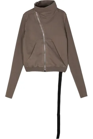 Rick Owens Cotton zip-up sweatshirt