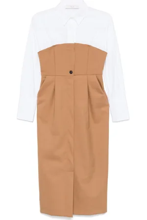 TELA Panelled midi dress