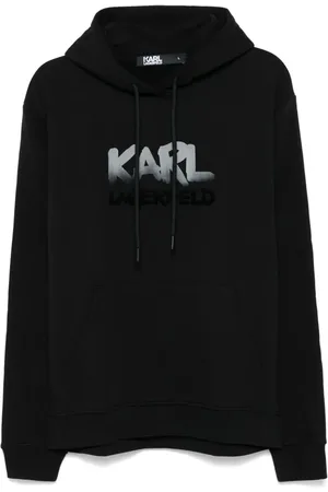 Karl Lagerfeld Flocked logo hoodie