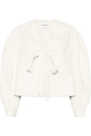 Claudie Pierlot Tie-fastening V-neck blouse