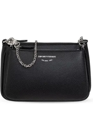 Emporio Armani Mini deer-print double crossbody bag
