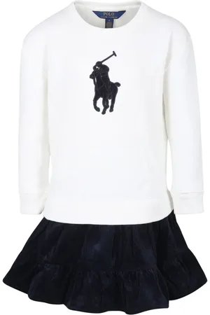 Ralph Lauren Appliqu??-logo cotton-blend dress