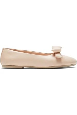 Nº21 Bow-detailing leather ballerina shoes
