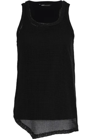 Uma Raquel Davidowicz Asymmetric open-knit tank top