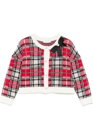 MONNALISA Checked cardigan