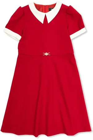 VERSACE Medusa plaque jersey dress