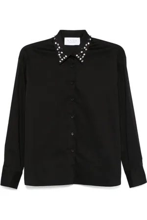 Kaos Rhinestone-embellished shirt