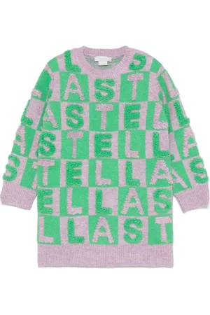 Stella McCartney Logo appliqu?? knit dress