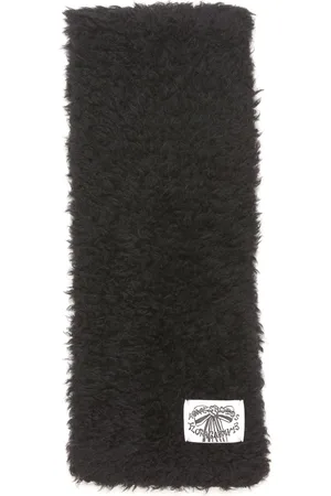 Acne Studios Logo-tag faux-fur scarf