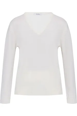 Max Mara V-neck wool knit top