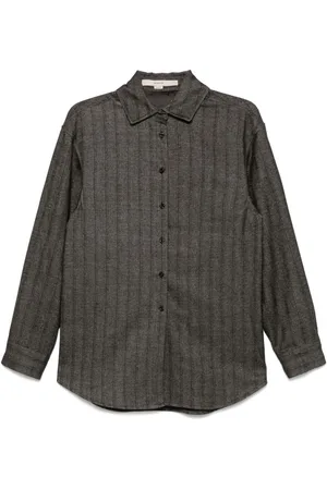 REMAIN Striped shirt jacket