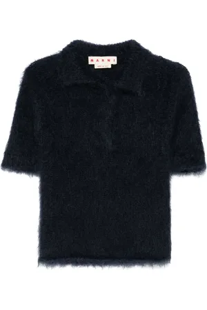 Marni Brushed-effect polo top