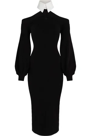 Karl Lagerfeld Cold-shoulder knitted dress