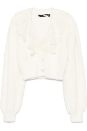 ROTATE Lace collar knit cardigan