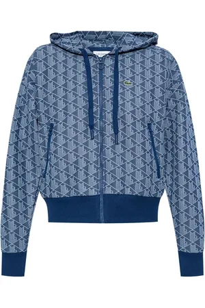 Lacoste Jacquard monogram hoodie