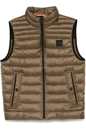 HUGO BOSS Logo-patch water-repellent gilet