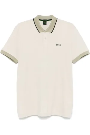 HUGO BOSS Textured cotton polo shirt