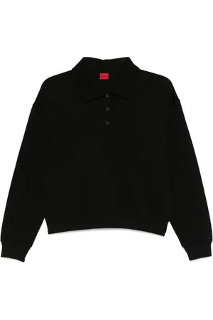HUGO BOSS Logo-jacquard polo top