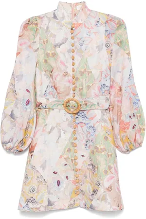 ZIMMERMANN Illustration mini dress